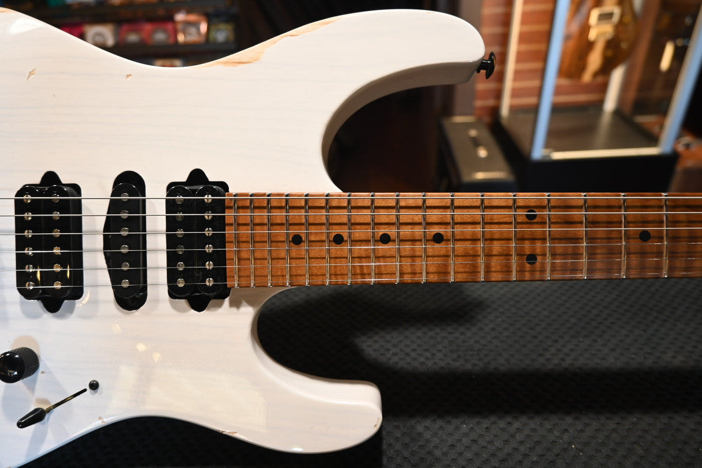 Suhr Custom Modern Antique - Trans White Guitar #5077 - Danville Music