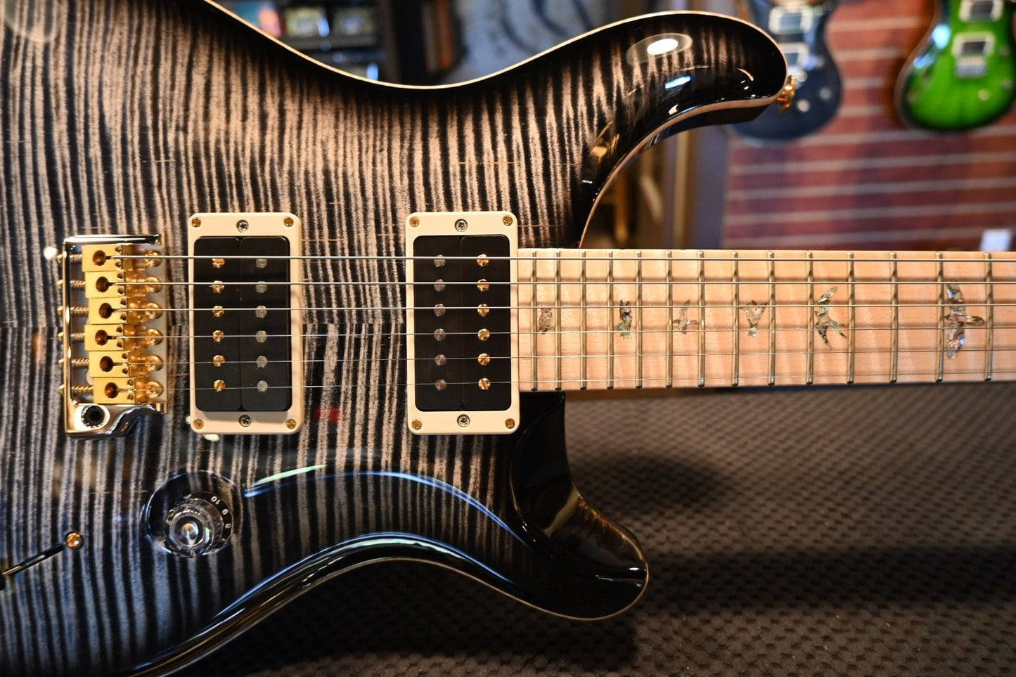 PRS Paul Reed Smith Custom 24 Artist Package Flamed Maple Neck - Charcoal Burst - Danville Music