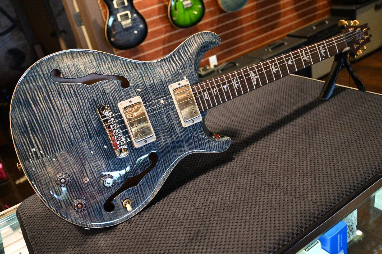 PRS Paul Reed Smith Hollowbody II Piezo 10-Top - Faded Whale Blue #9880 - Danville Music