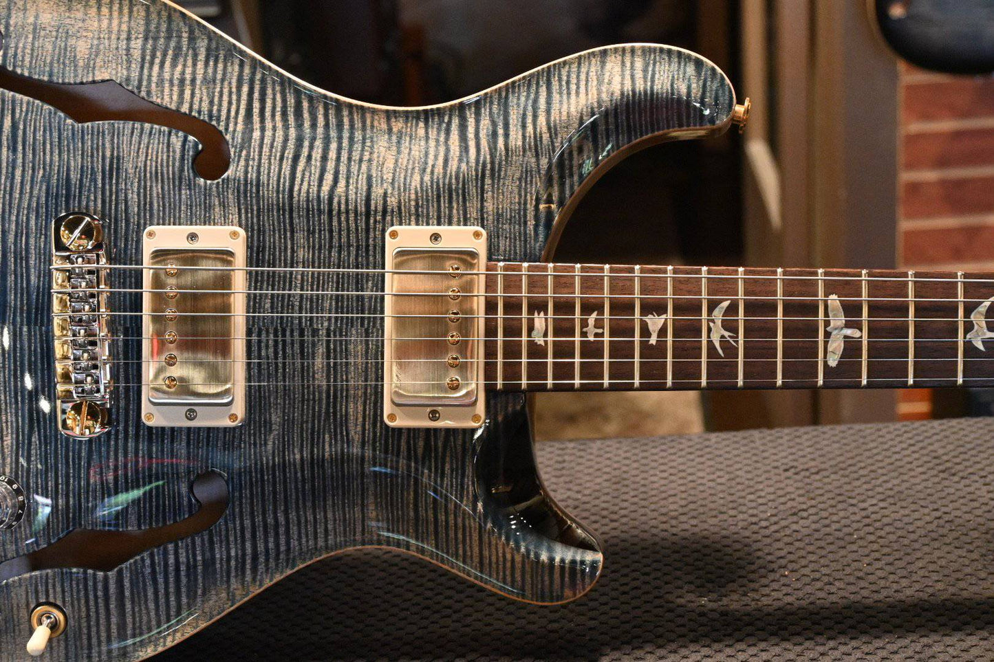 PRS Paul Reed Smith Hollowbody II Piezo 10-Top - Faded Whale Blue #9880 - Danville Music