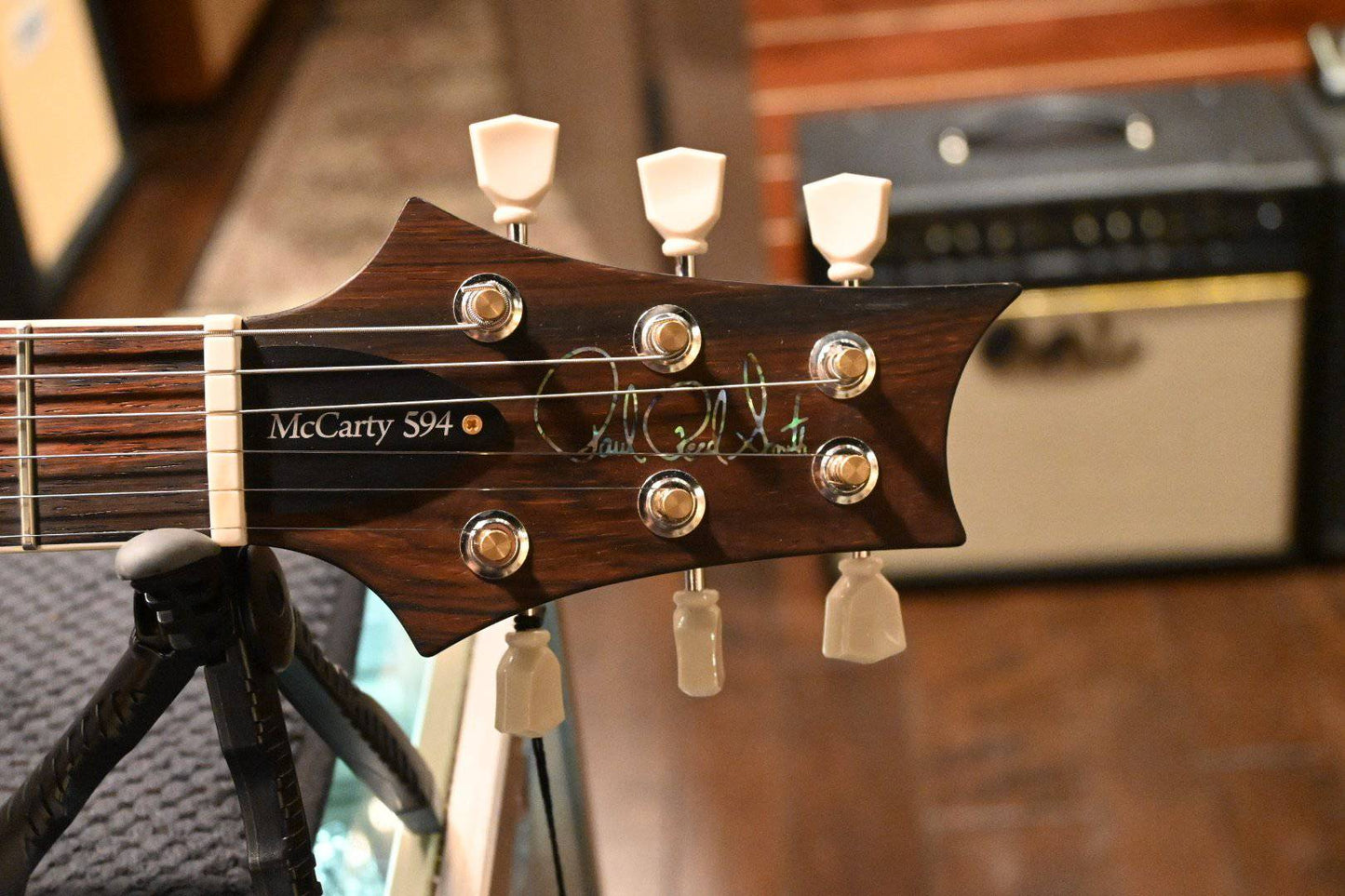 PRS Paul Reed Smith McCarty SC 594 Single-Cut Soapbar 10-Top Brazilian RW Board - Charcoal Burst #9765 - Danville Music