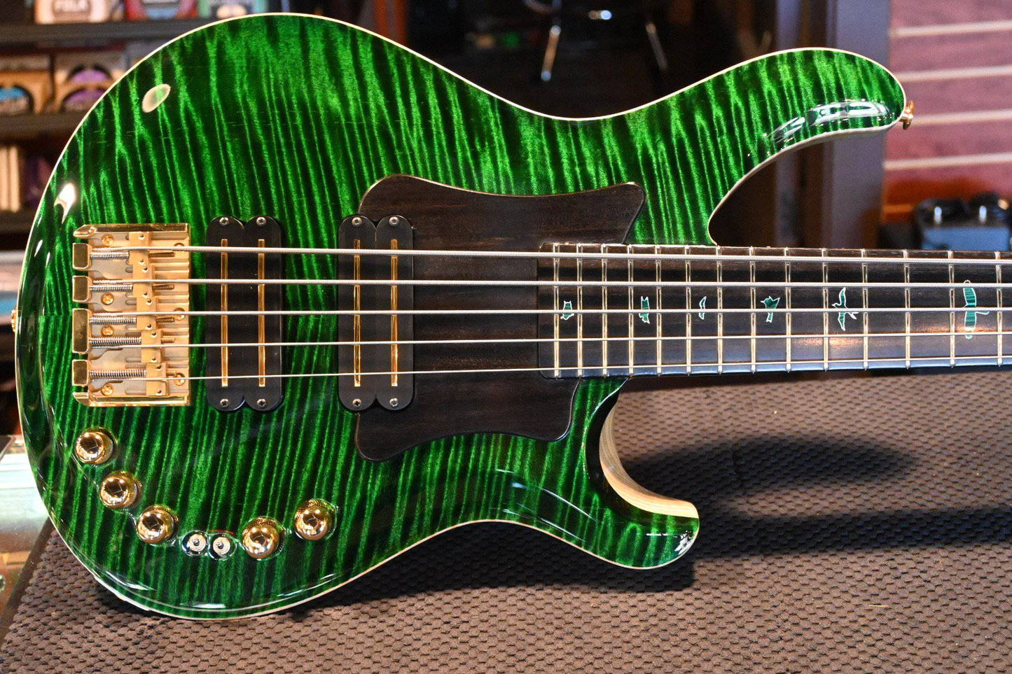 PRS Paul Reed Smith Private Stock Grainger 5 - Malachite Top/Natural Back with Grainfill #8426 - Danville Music