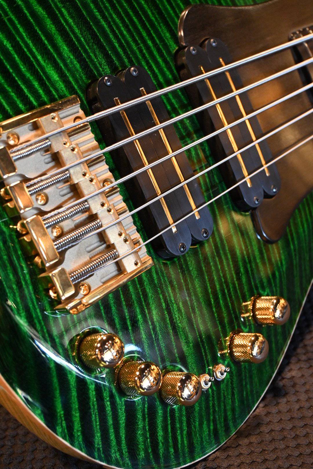 PRS Paul Reed Smith Private Stock Grainger 5 - Malachite Top/Natural Back with Grainfill #8426 - Danville Music