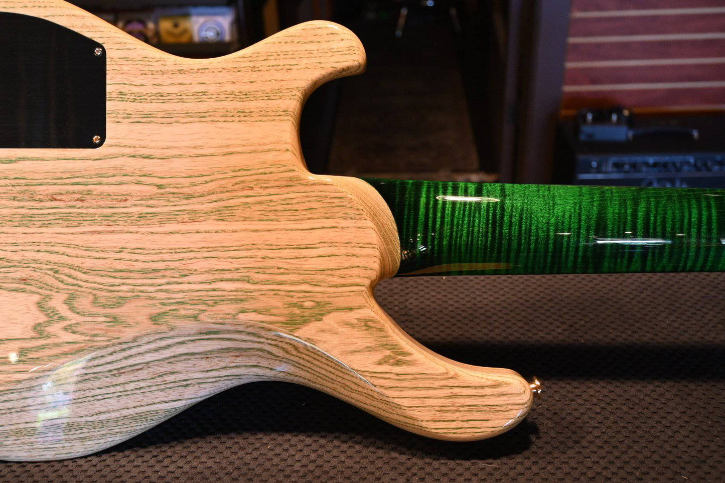 PRS Paul Reed Smith Private Stock Grainger 5 - Malachite Top/Natural Back with Grainfill #8426 - Danville Music