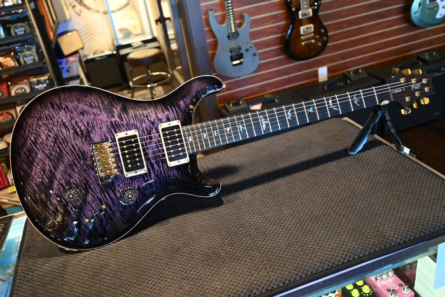 PRS Paul Reed Smith Custom 24 One-Piece 10-Top Artist Package Upgrades - Purple Mist #8368 - Danville Music