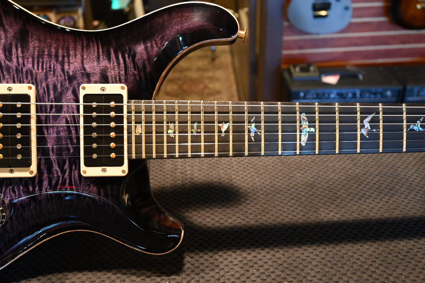 PRS Paul Reed Smith Custom 24 One-Piece 10-Top Artist Package Upgrades - Purple Mist #8368 - Danville Music