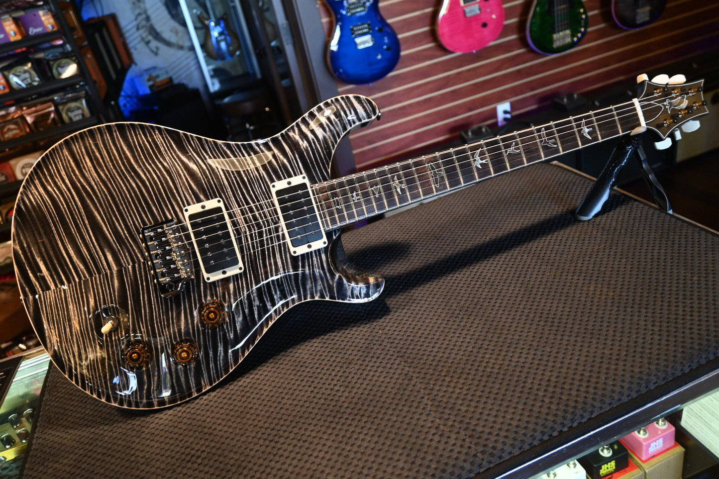 PRS Paul Reed Smith Private Stock DGT - Charcoal/Black with White Grainfill #8657 - Danville Music