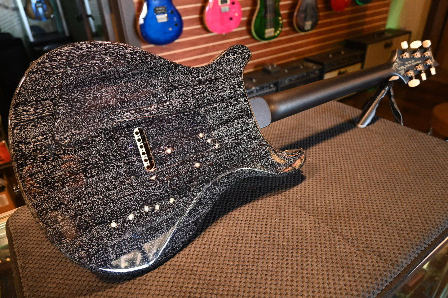 PRS Paul Reed Smith Private Stock DGT - Charcoal/Black with White Grainfill #8657 - Danville Music