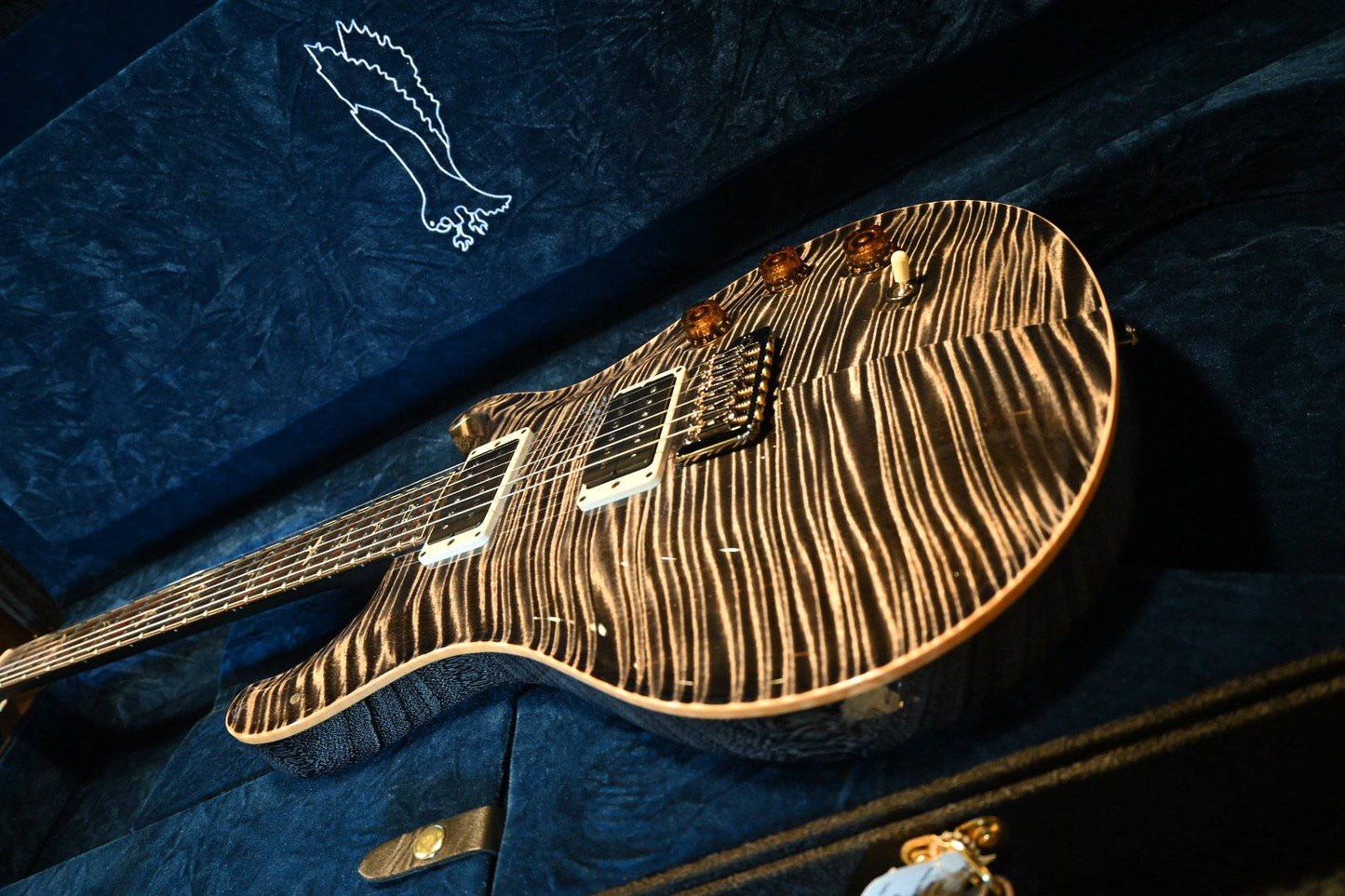 PRS Paul Reed Smith Private Stock DGT - Charcoal/Black with White Grainfill #8657 - Danville Music