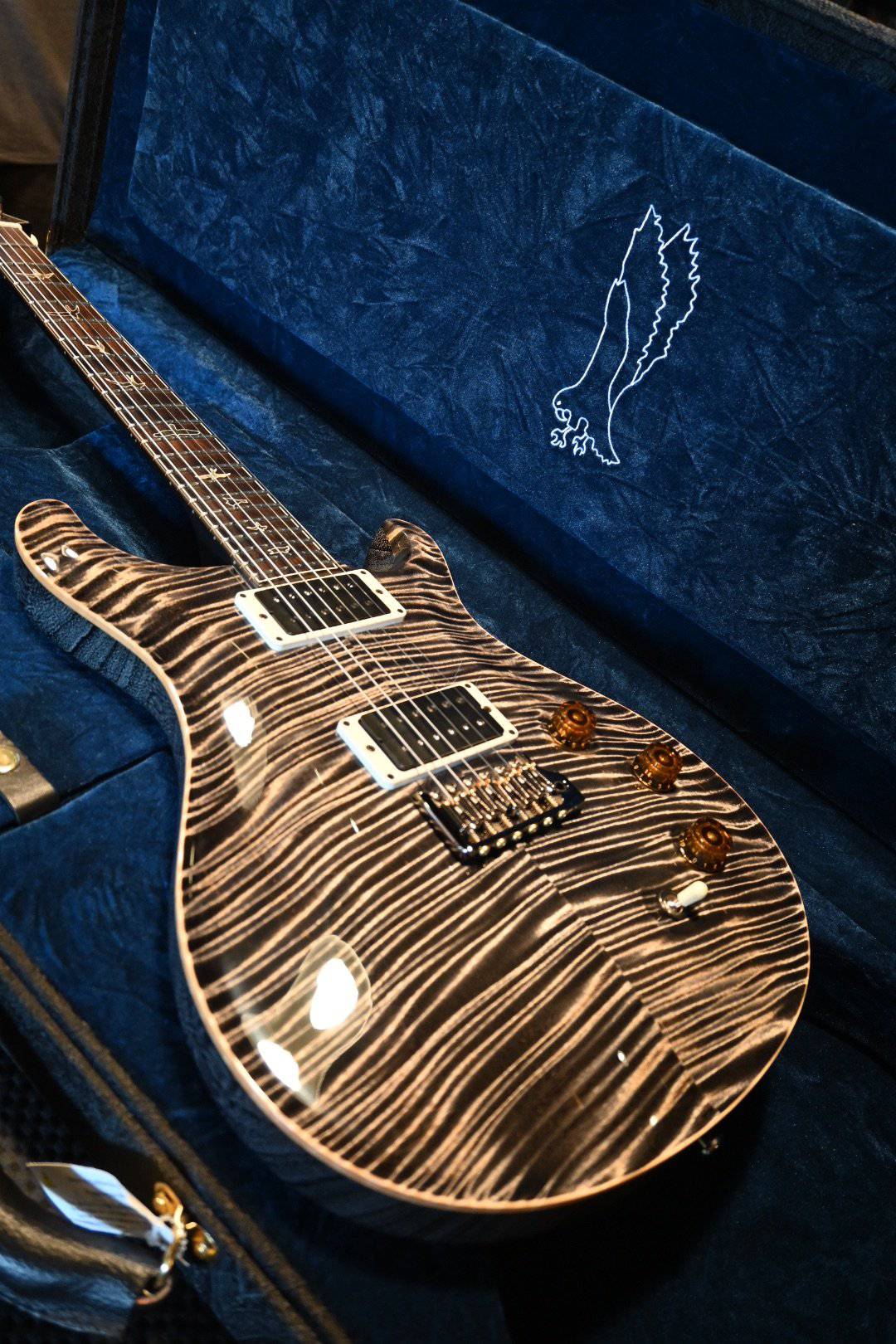 PRS Paul Reed Smith Private Stock DGT - Charcoal/Black with White Grainfill #8657 - Danville Music
