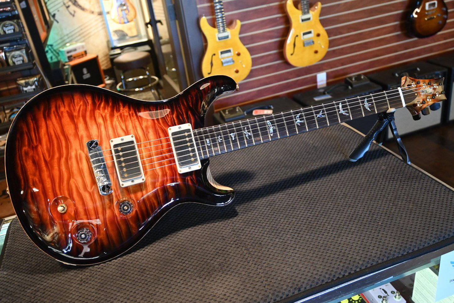 PRS Paul Reed Smith Private Stock McCarty One-Piece Quilt Top - Electric Tiger Glow Smoked Burst #8750 - Danville Music