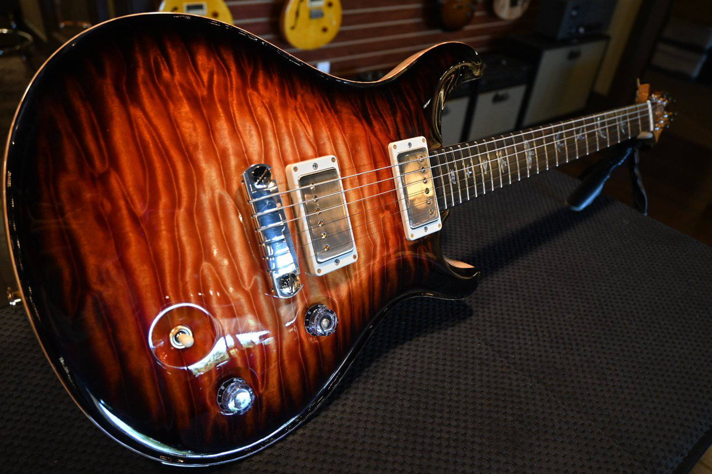 PRS Paul Reed Smith Private Stock McCarty One-Piece Quilt Top - Electric Tiger Glow Smoked Burst #8750 - Danville Music