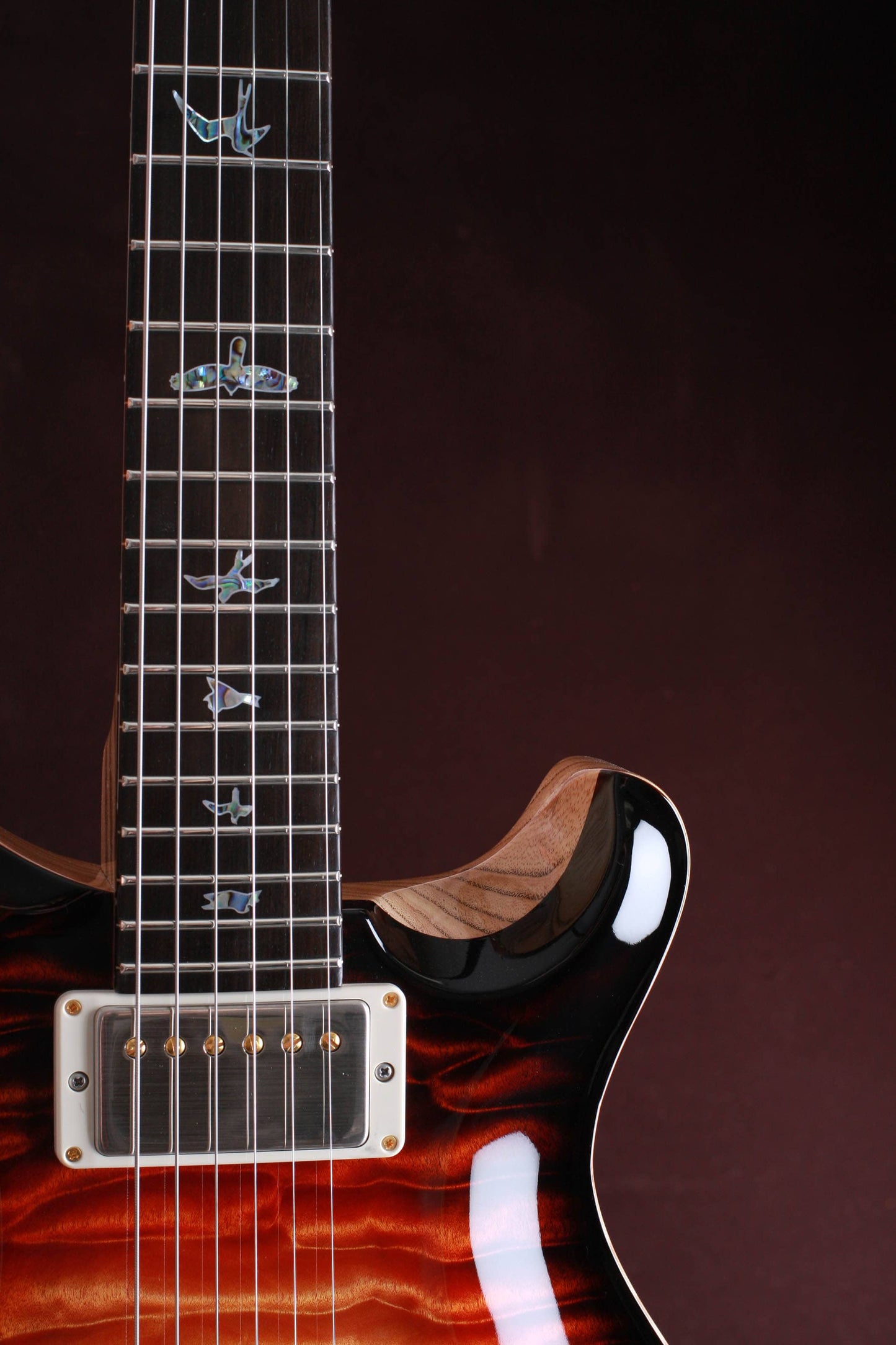 PRS Paul Reed Smith Private Stock McCarty One-Piece Quilt Top - Electric Tiger Glow Smoked Burst #8750 - Danville Music