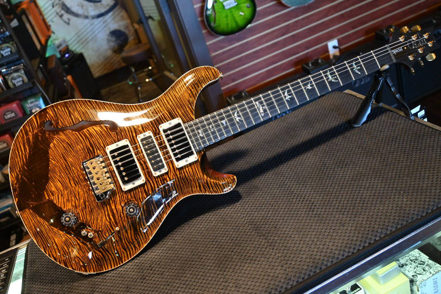 PRS Paul Reed Smith Special 22 Semi-Hollow LTD Artist Package - Black Gold with Binding #5215 - Danville Music