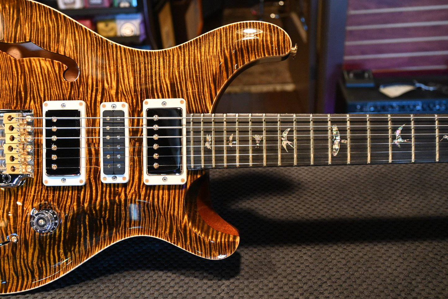 PRS Paul Reed Smith Special 22 Semi-Hollow LTD Artist Package - Black Gold with Binding #5215 - Danville Music