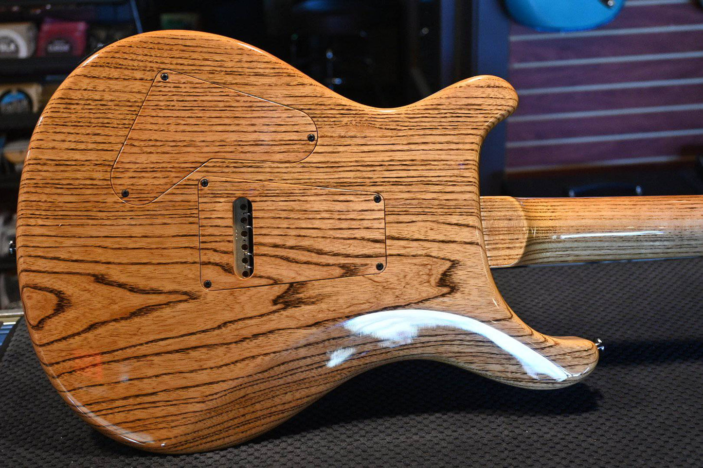 PRS Paul Reed Smith Private Stock Custom 24 Spalted Maple - Silver Leaf Blue Burst Accents #8484 - Danville Music