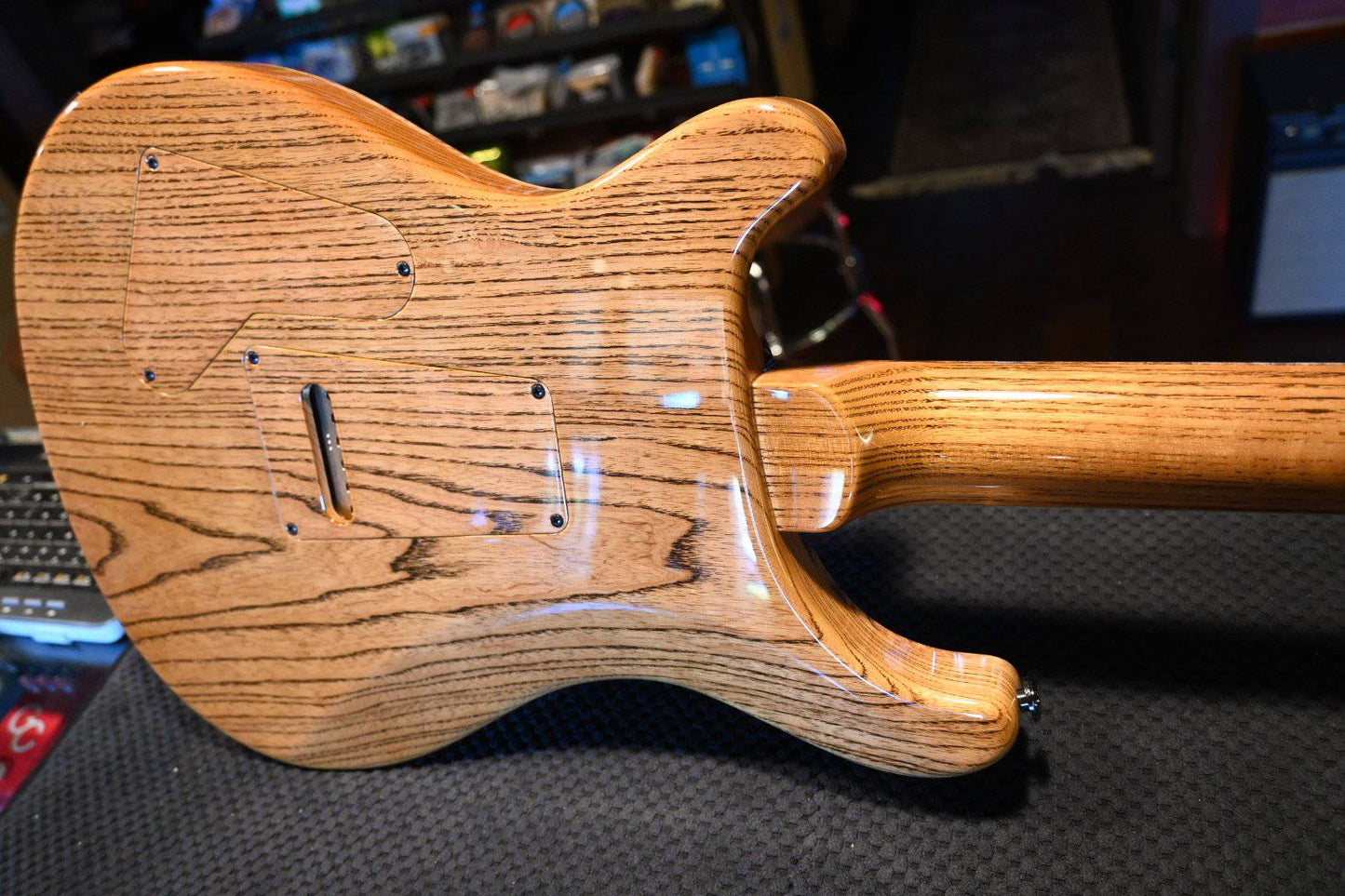 PRS Paul Reed Smith Private Stock Custom 24 Spalted Maple - Silver Leaf Blue Burst Accents #8484 - Danville Music