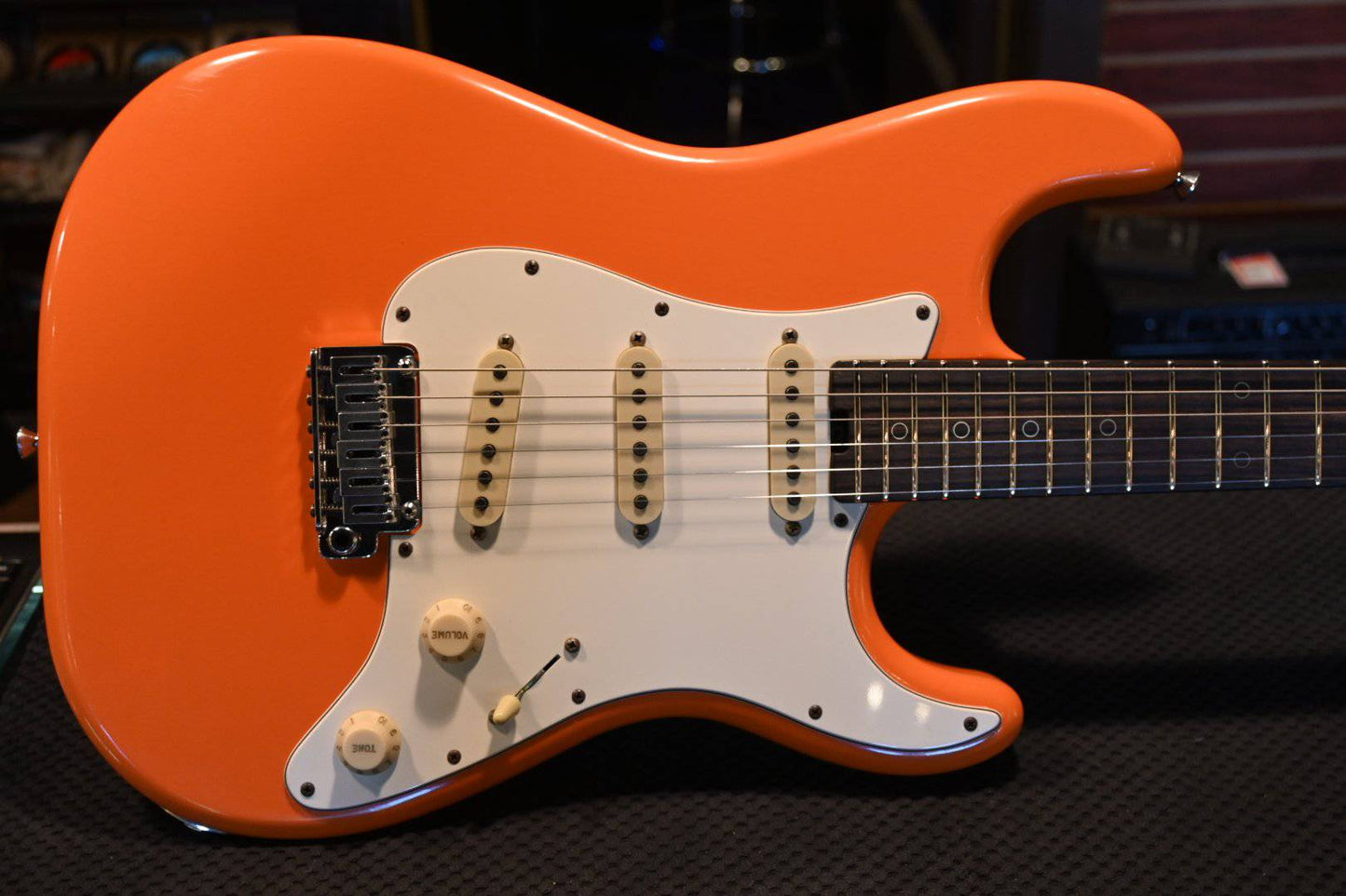 Schecter Nick Johnston USA Signature Nitro Finish - Wembley Atomic Orange Nitro #1014 - Danville Music
