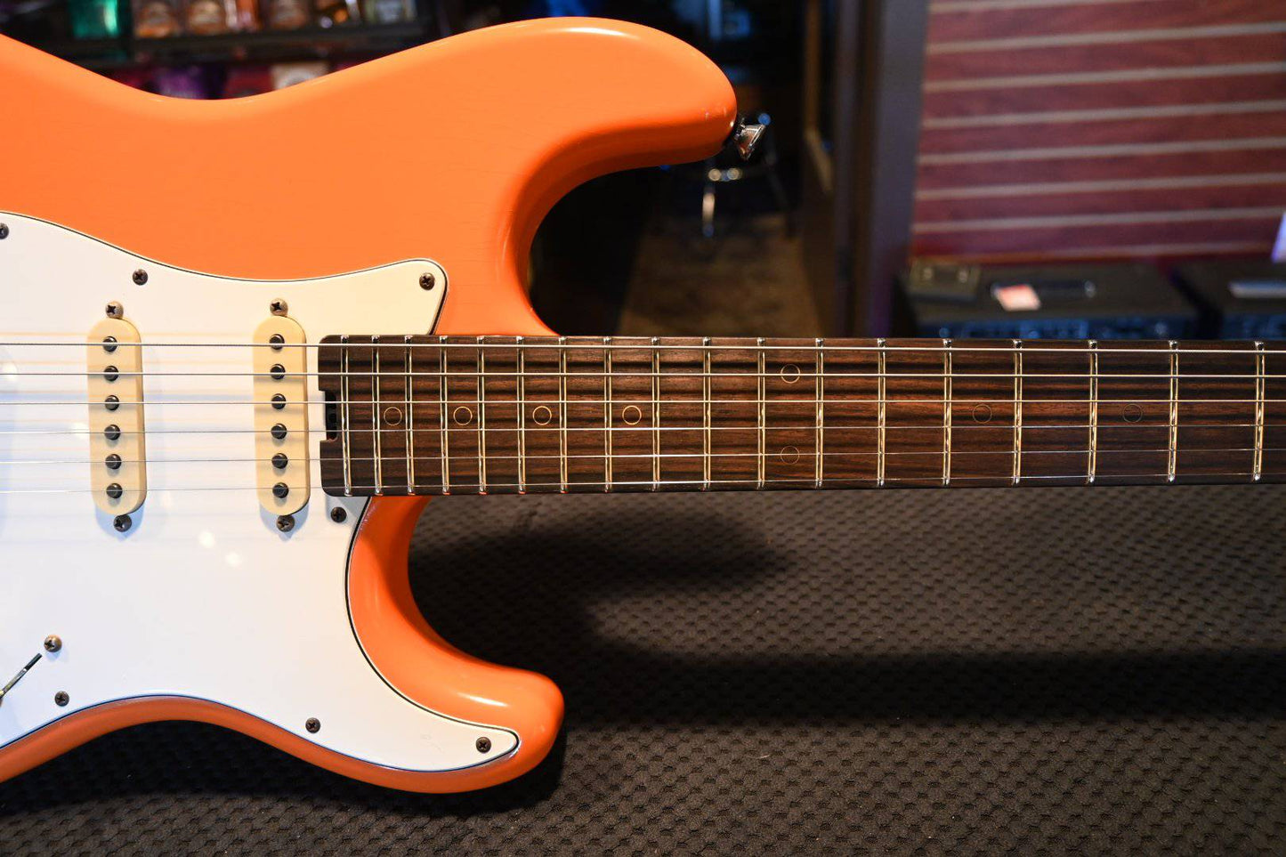 Schecter Nick Johnston USA Signature Nitro Finish - Wembley Atomic Orange Nitro #1014 - Danville Music