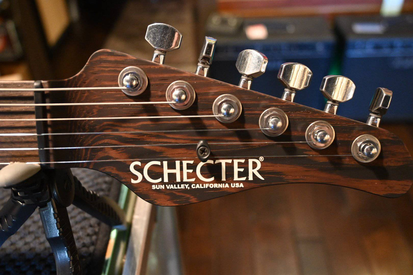 Schecter Nick Johnston USA Signature Nitro Finish - Wembley Atomic Orange Nitro #1014 - Danville Music