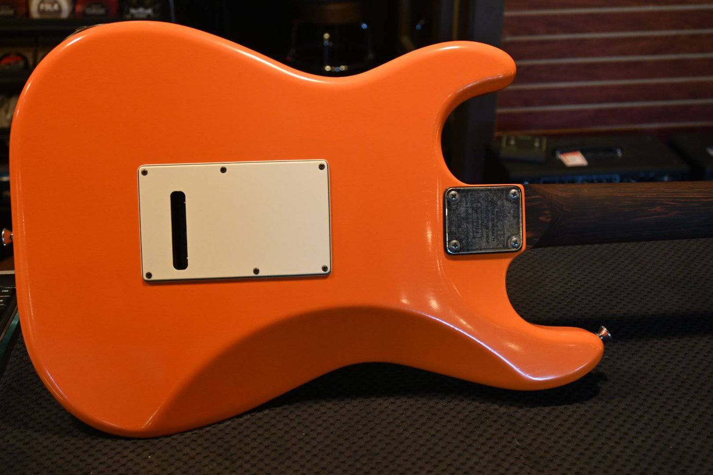 Schecter Nick Johnston USA Signature Nitro Finish - Wembley Atomic Orange Nitro #1014 - Danville Music