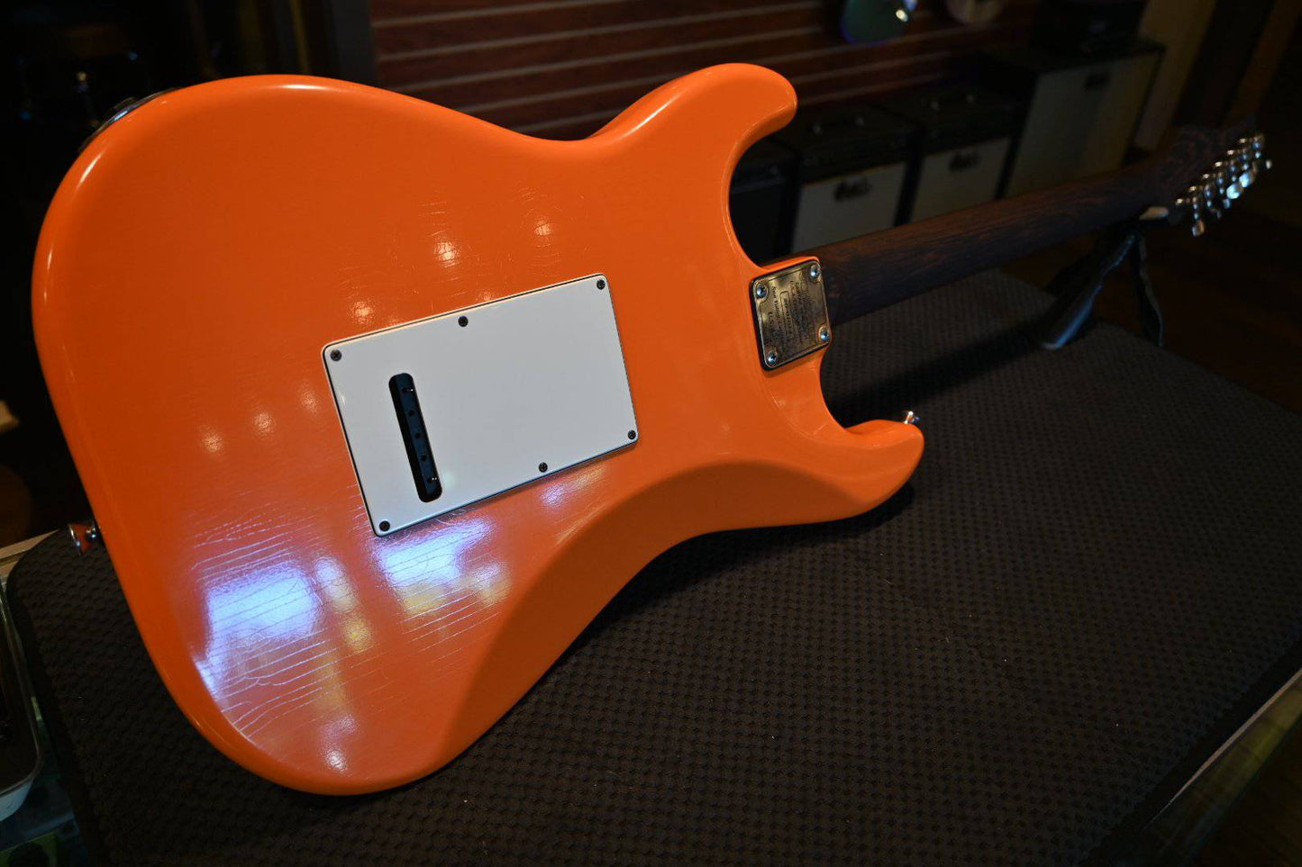Schecter Nick Johnston USA Signature Nitro Finish - Wembley Atomic Orange Nitro #1014 - Danville Music