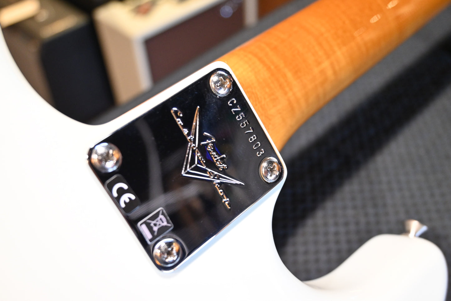 Fender Custom Shop Empire ‘67 Stratocaster NOS 2022 - Olympic White Guitar #7803 - Danville Music