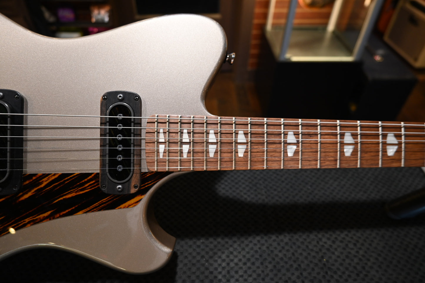 Powers Electric A-Type PF42 Hard Tail - Platinum Metallic Guitar #B425