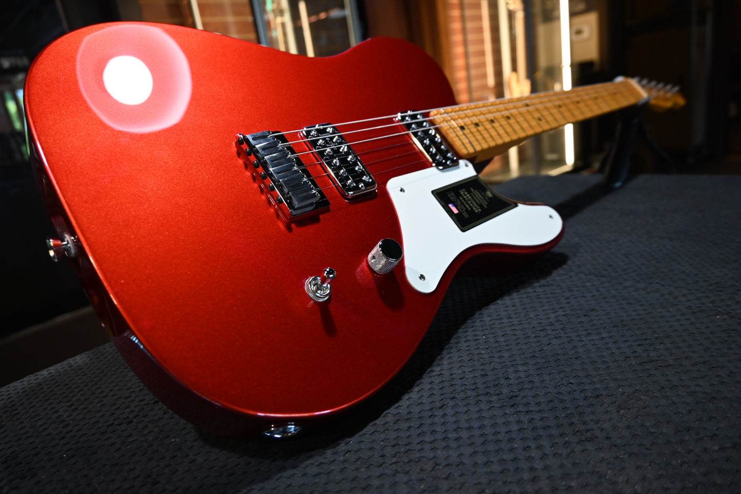 Fender 75th Anniversary American Professional Classic Cabronita Telecaster - Candy Apple Red Guitar #3838 - Danville Music