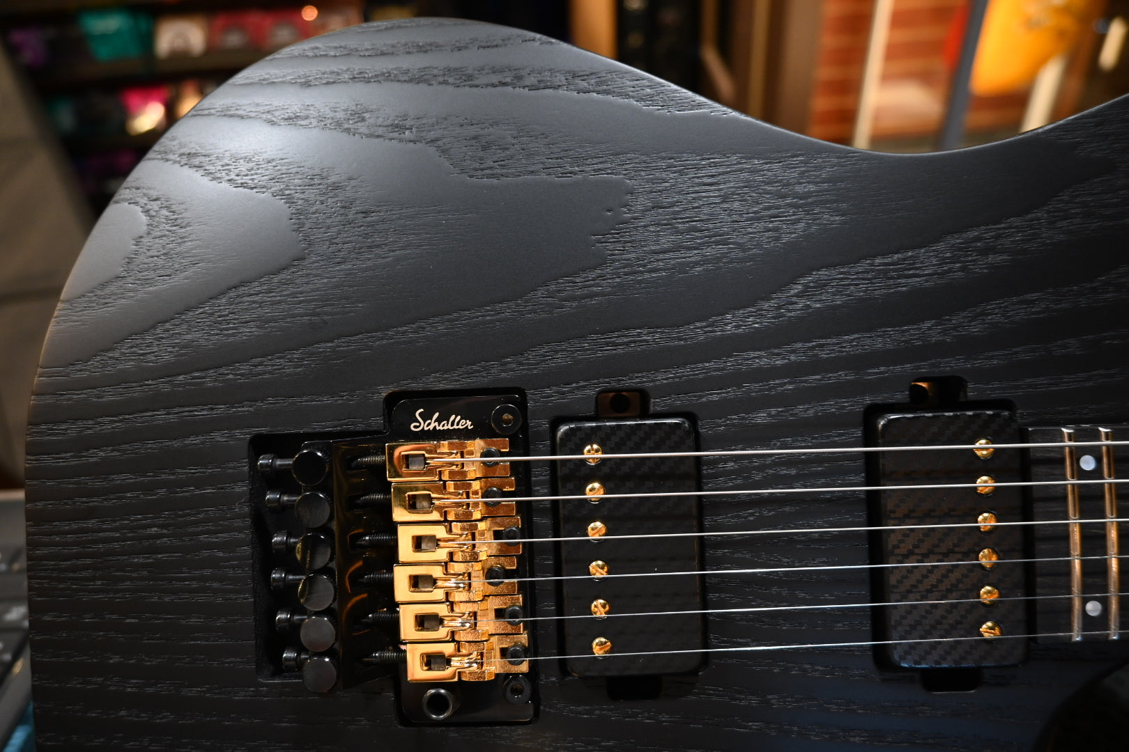 Mayones Duvell Elite Gothic PRO 6 - Monolith Black Matt Ash Guitar #4415 - Danville Music