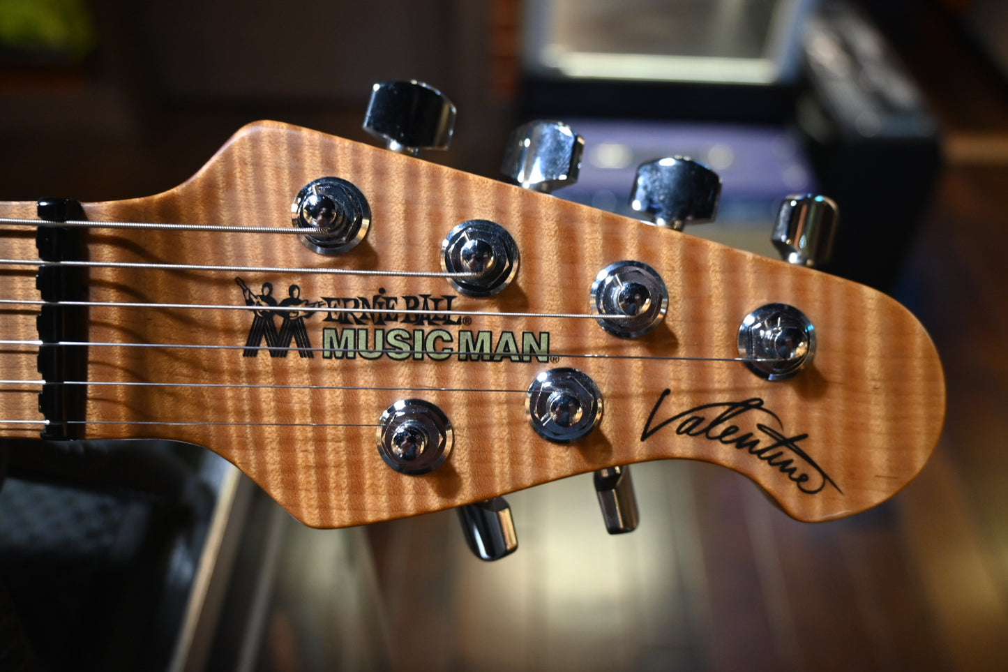 Music Man Valentine - Trans Buttermilk Guitar #3966 USED - Danville Music