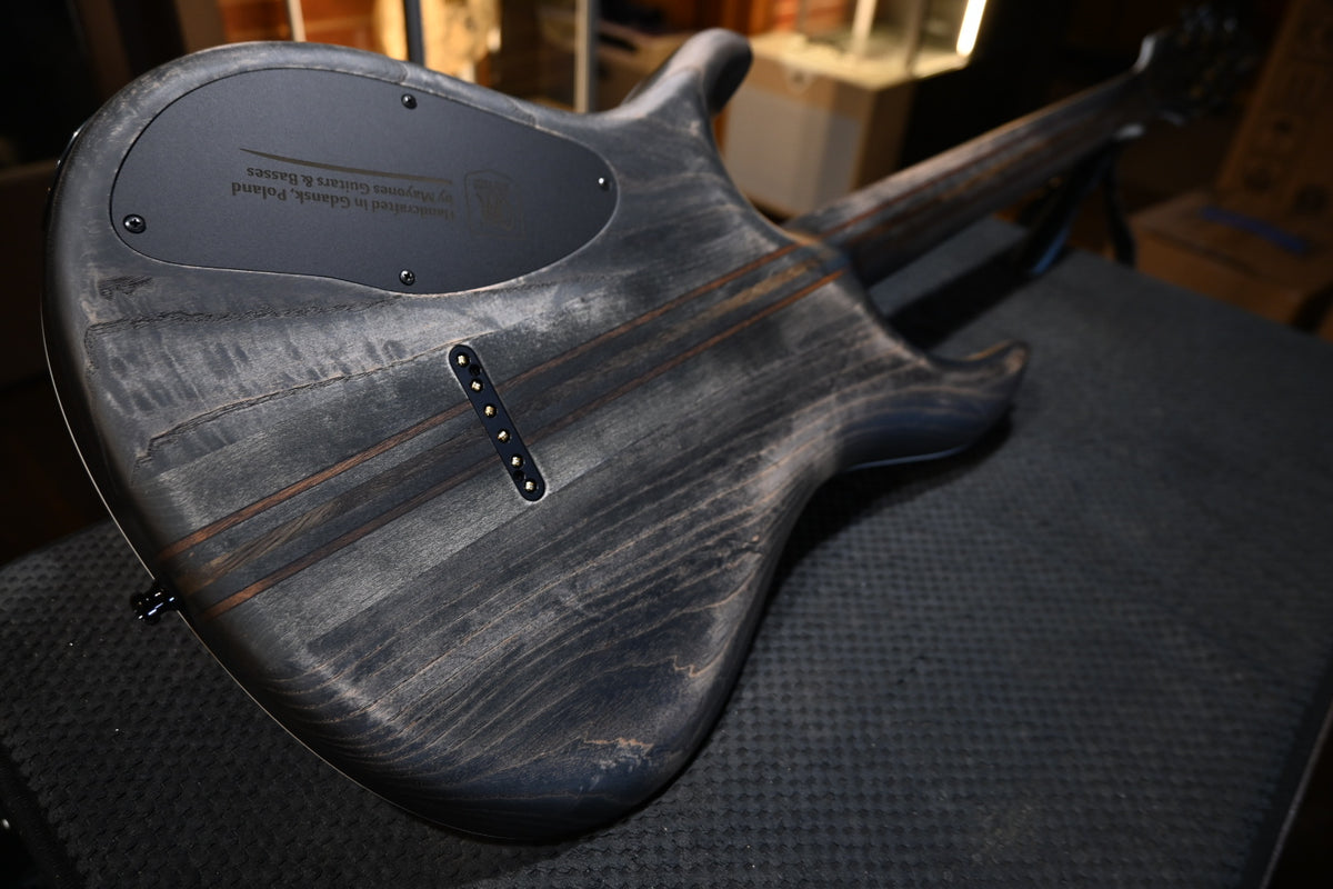Mayones Regius 6 B28 Baritone - Antique Black Matt Guitar #8323