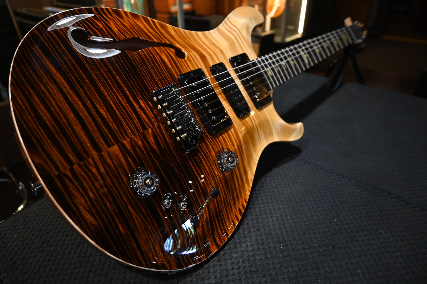 PRS Wood Library Special Semi-Hollow Danville Music 35th Anniversary Artist Top - Sandstorm Fade Guitar #6044