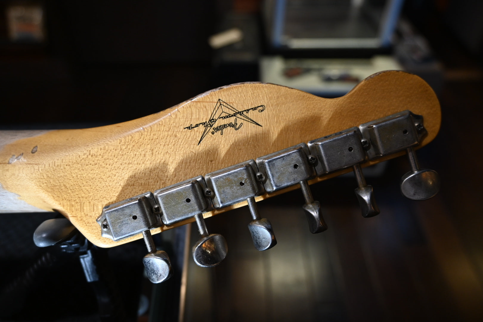 Fender Custom Shop 1952 Telecaster Super Heavy Relic - Faded Candy Tangerine Guitar #9705 - Danville Music