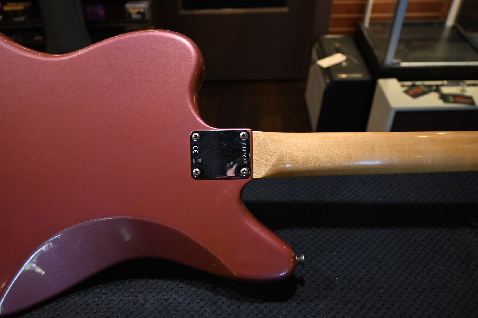 Fender Custom Shop 1963 Jaguar Journeyman - Aged Burgundy Mist Metallic Guitar #9033 - Danville Music