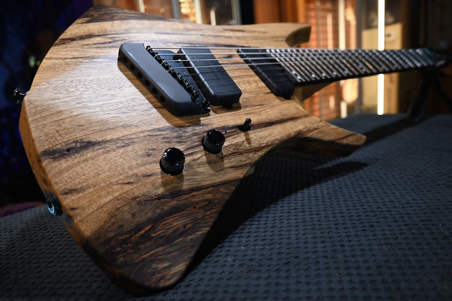 Music Man Kaizen 7 LTD - Black Limba Guitar #2227