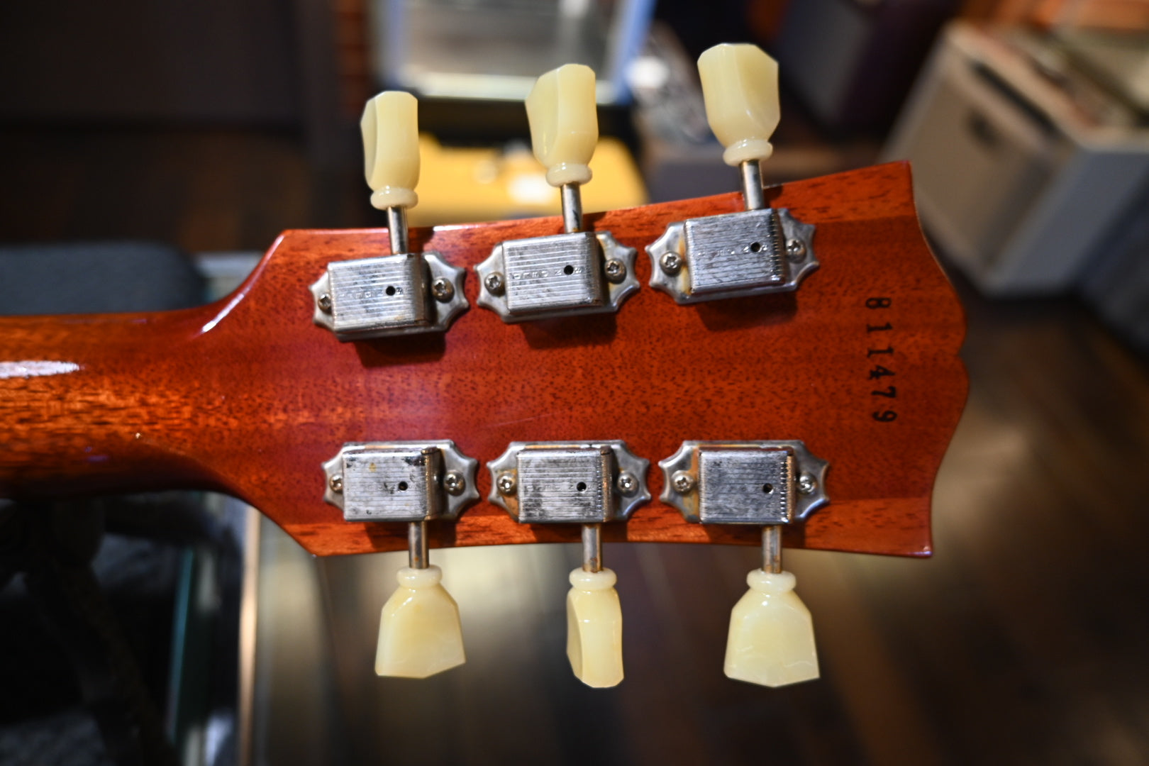 Gibson Custom Shop Wildwood Spec 1958 Les Paul Standard Reissue VOS Tom Murphy Painted 2021 - Darkburst Guitar #1479 - Danville Music