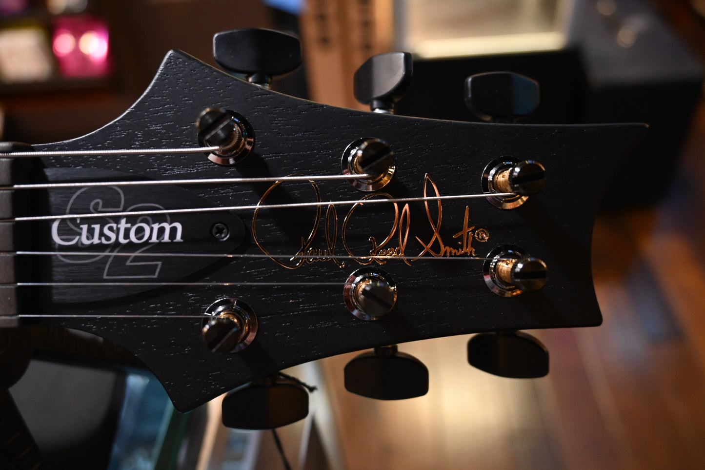 PRS Wood Library S2 Custom 24-08 Poplar Burl Limited Edition - Charcoal Burst Guitar #8749