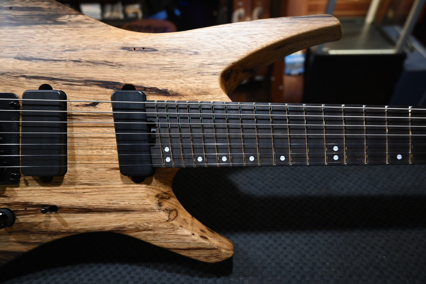Music Man Kaizen 7 LTD - Black Limba Guitar #2227