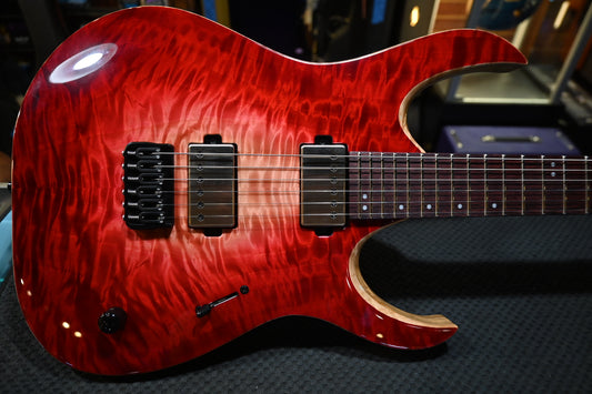 Mayones Duvell Elite 6 2024 - Trans Nature Fad Red Burst Out Guitar #6102