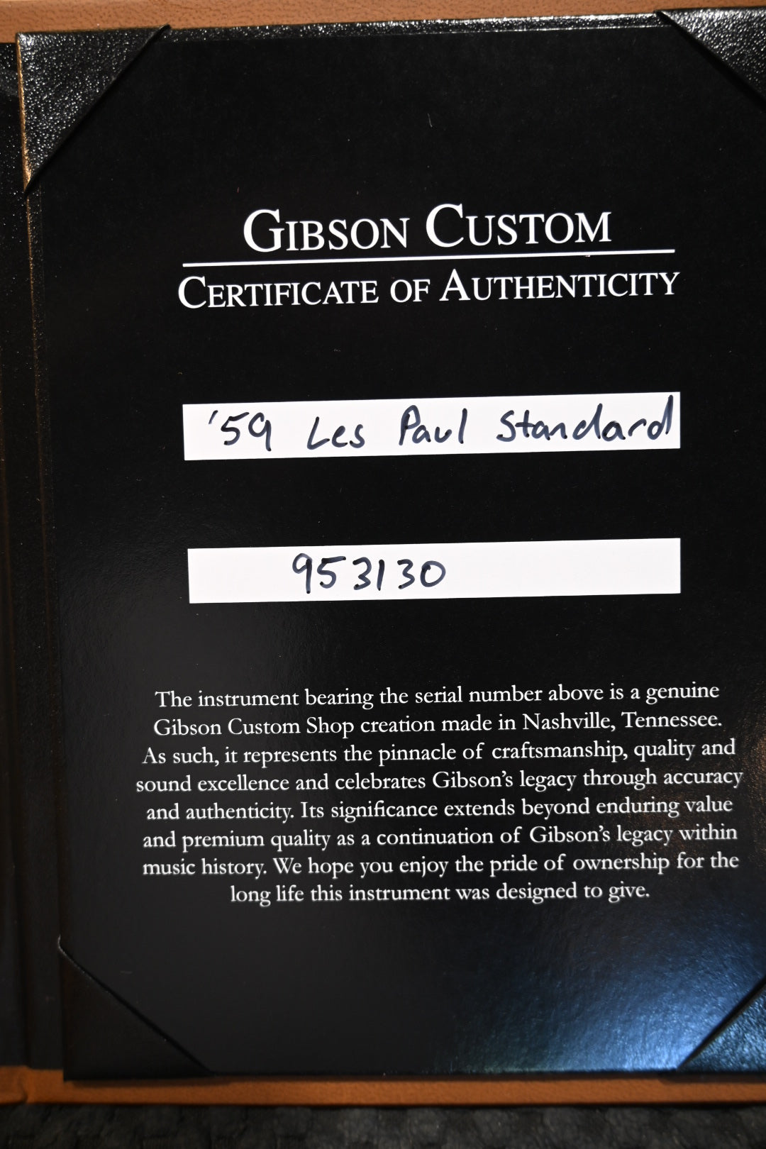 Gibson Custom Shop 1959 Les Paul Standard Reissue BOTB Page 40 VOS 2026 - Sunburst Guitar #3130