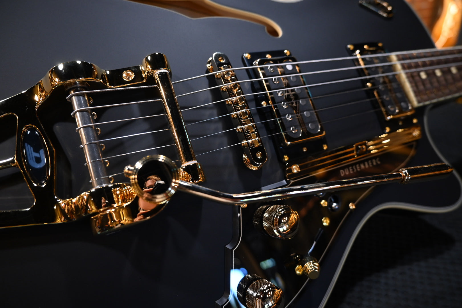 Duesenberg Starplayer TV Black Velvet Guitar 0715 | Danville Music