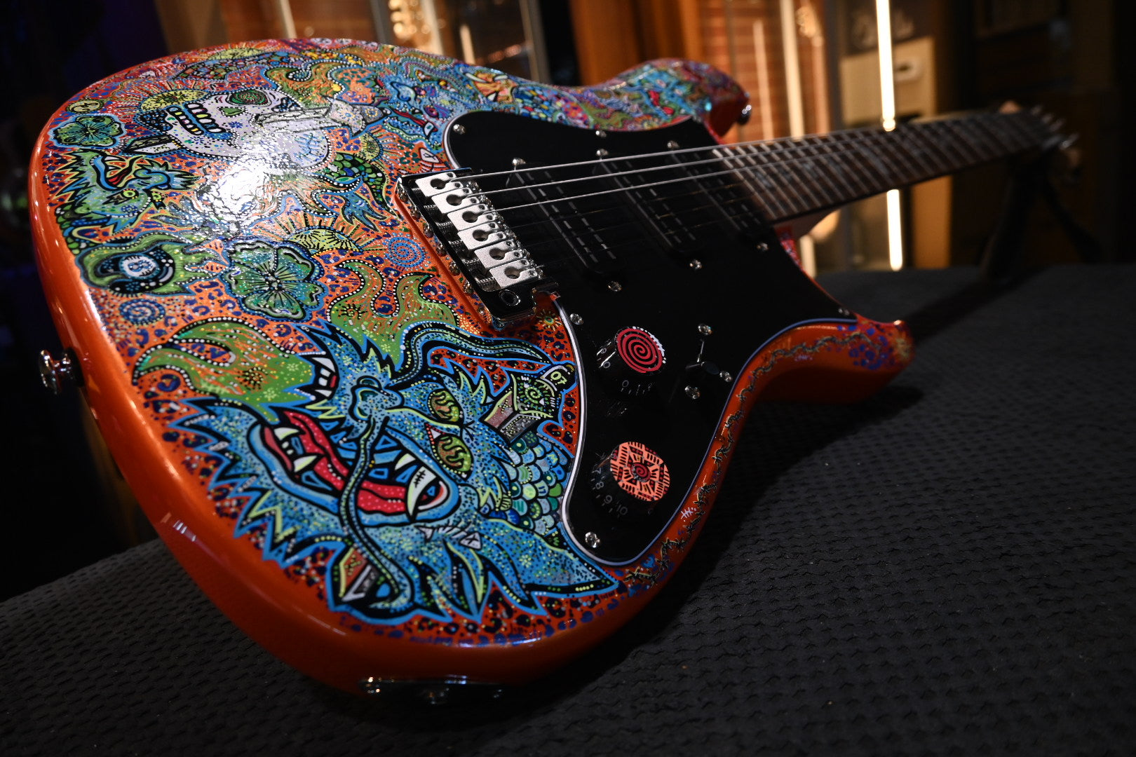 PRS SE NF3 Danville Music X Rosati “Dragon Haze” Edition - Metallic Orange Guitar #8294 - Danville Music