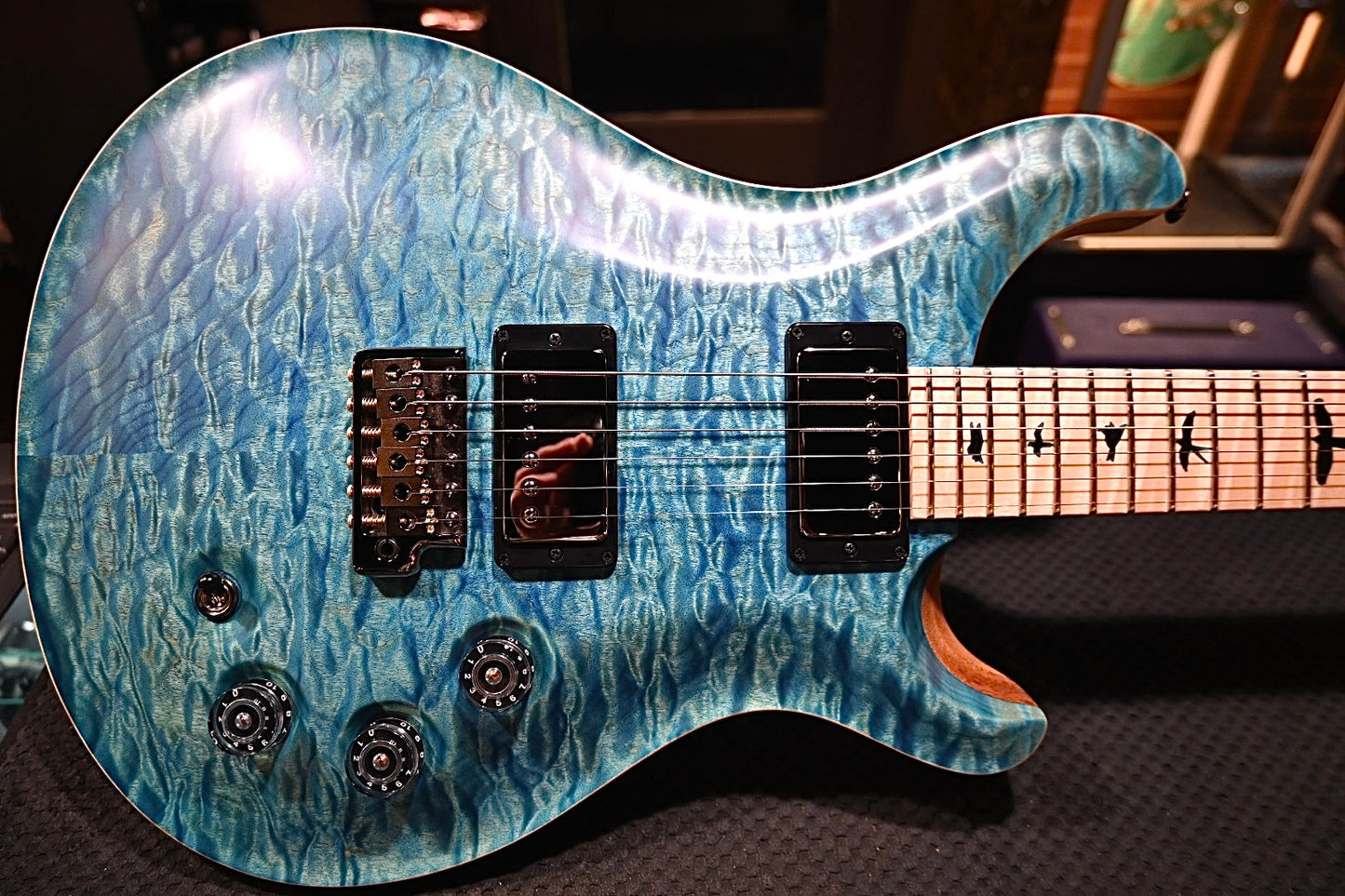 PRS Wood Library DGT 10-Top Quilt - Aquableux Satin Guitar #7758