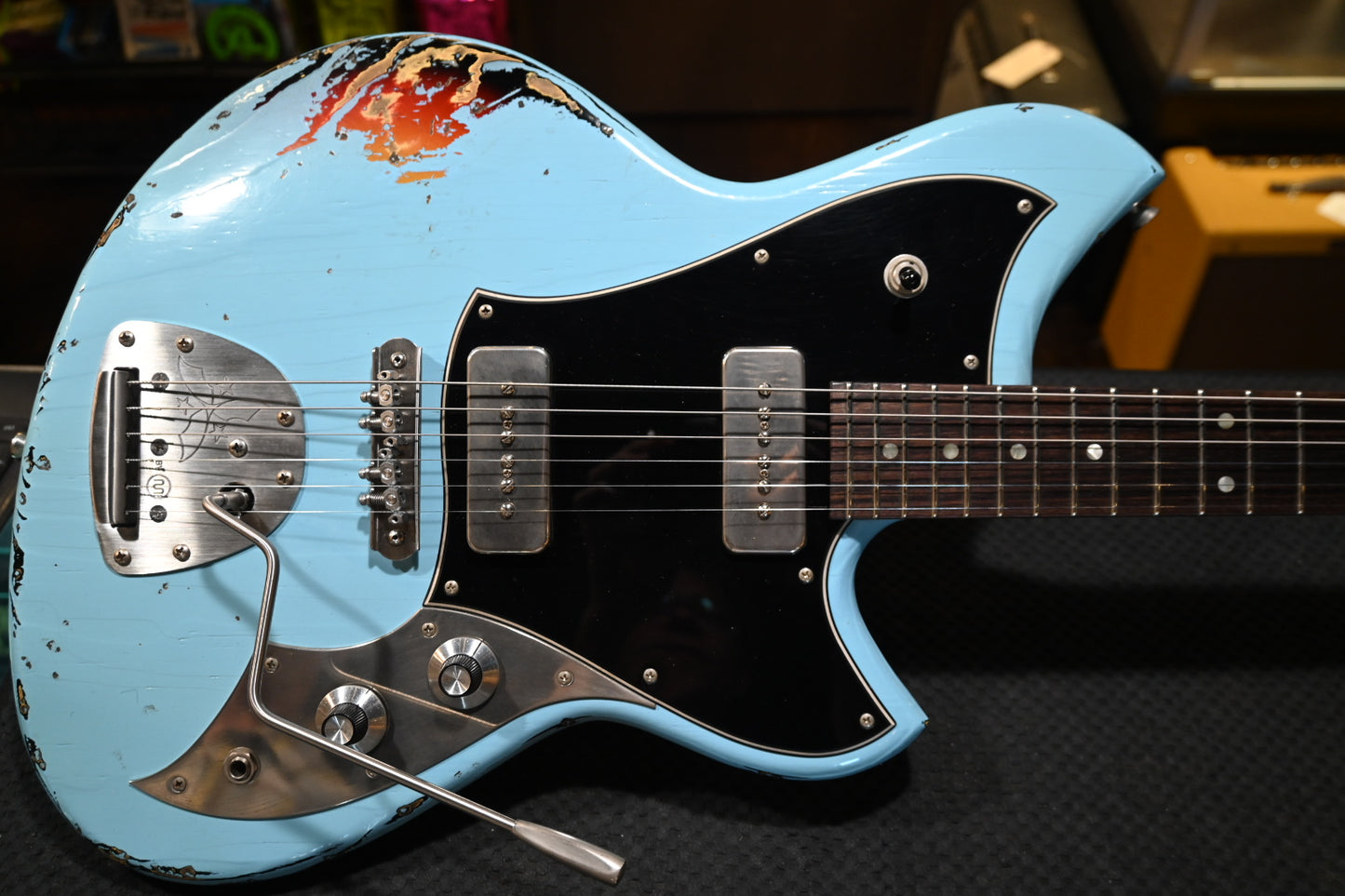 Novo Serus J Limited - Daphne Blue over '64 3-Tone Burst Guitar #6604