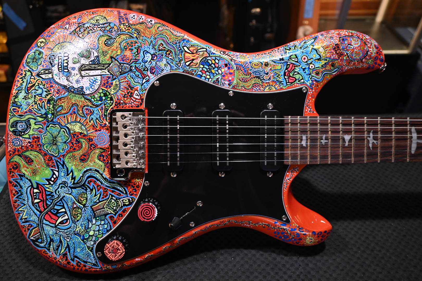 PRS SE NF3 Danville Music X Rosati “Dragon Haze” Edition - Metallic Orange Guitar #8294 - Danville Music