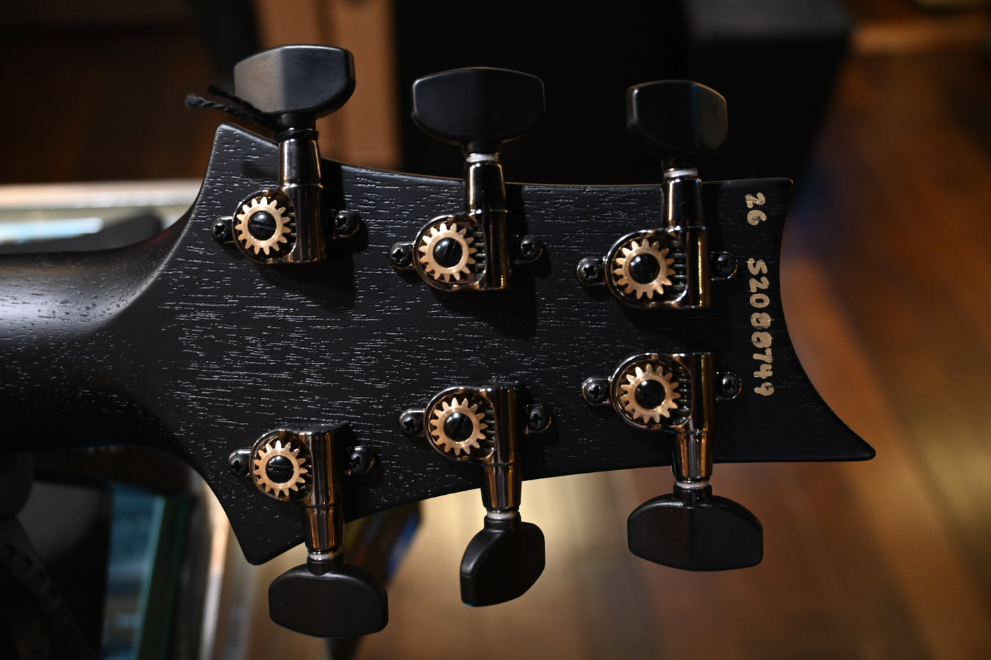 PRS Wood Library S2 Custom 24-08 Poplar Burl Limited Edition - Charcoal Burst Guitar #8749