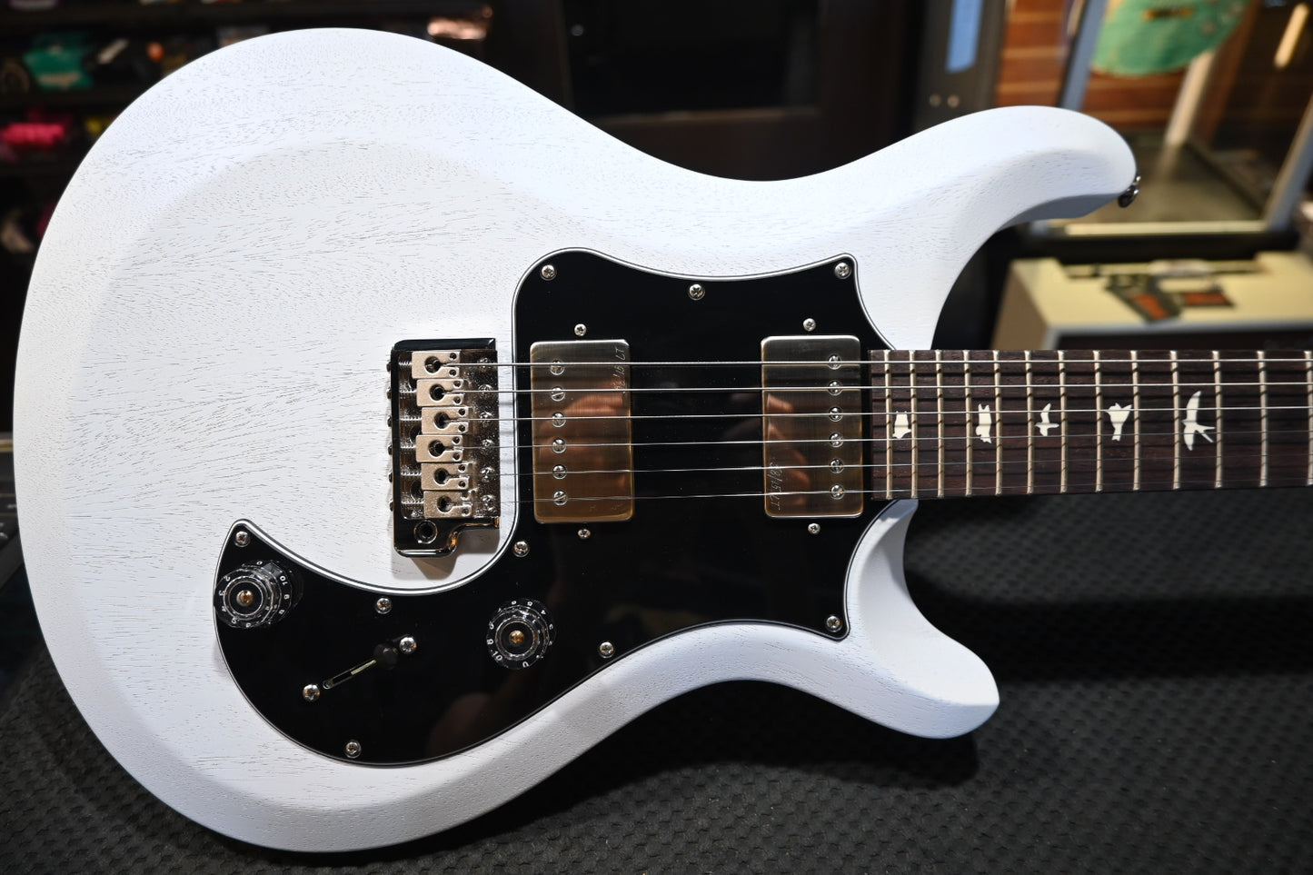 PRS S2 Standard 24 Satin 2025 - Pearl White Guitar #2058 - Danville Music