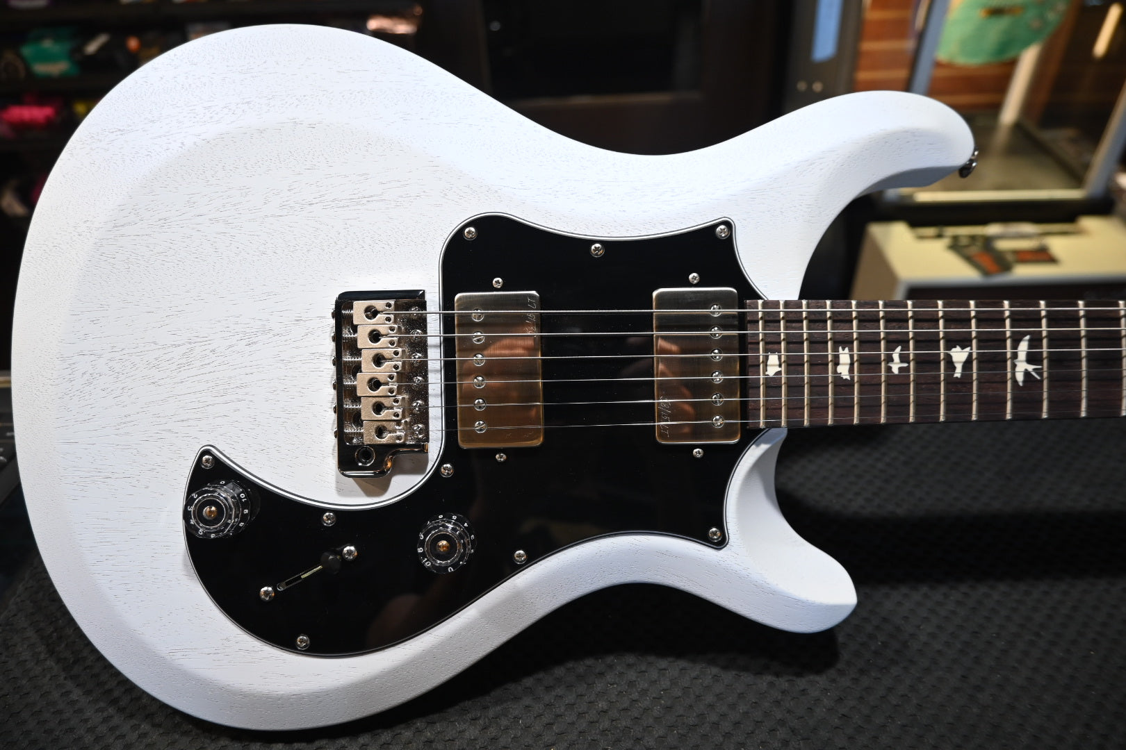 PRS S2 Standard 24 Satin 2025 - Pearl White Guitar #2058 - Danville Music