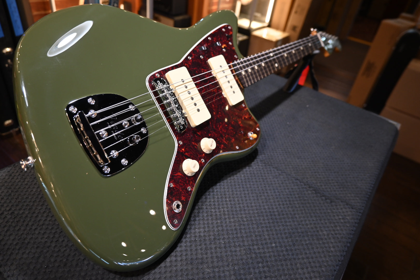 Fender Limited Edition Vintera II ‘50s Jazzmaster - Olive Guitar #7300 - Danville Music